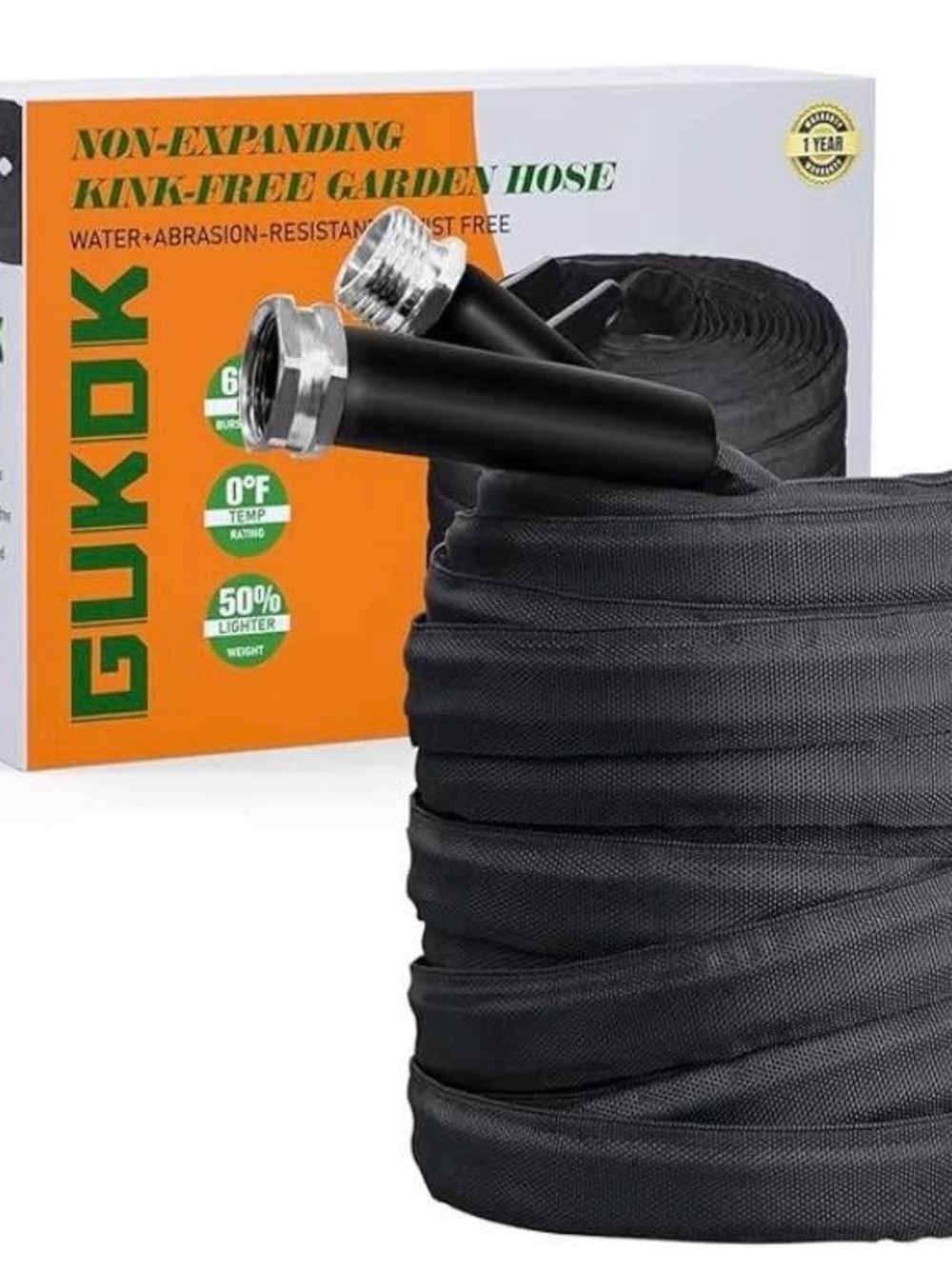 NEW - Garden Hose, Lightweight, Ultra Flexible, Durable, Kink-Free Hose